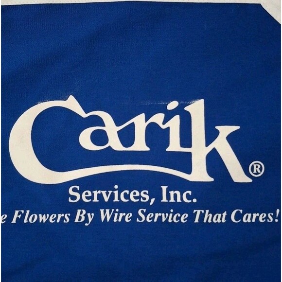 Vintage 1980s Carik Service Inc Apron Flowers by Wire Service Promotional - Picture 7 of 7